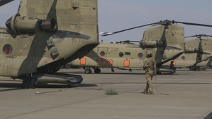Oregon Army National Guard Aviation Unit Flyover