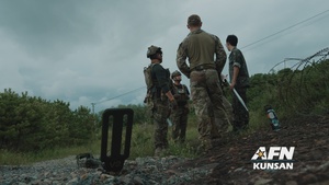 U.S. and ROKAF EOD Conduct Simulated UXO Clearance at Kunsan Air Base