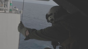 MRF-D 25.3: VMM-363 conducts MV-22B hoist drills aboard the USS Miguel Keith