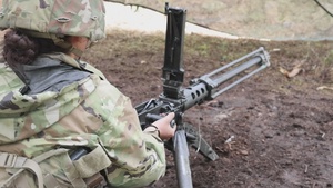 B-Roll: Sky Soldiers train on the .50-caliber machine gun in preparation for E2B