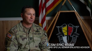3rd Special Forces Group (Airborne) Command Sergeant Major Talks Resources for Suicide Prevention