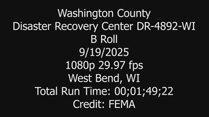 Washington County Disaster Recovery Center Opens BROLL