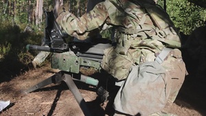 B-Roll: Soldiers practice on the Mk 19 automatic grenade launcher during E2B