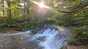 September 2025 Scene at Trout Falls at Fort McCoy's Pine View Recreation Area