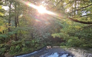 September 2025 Scene at Trout Falls at Fort McCoy's Pine View Recreation Area