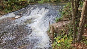 September 2025 Scene at Trout Falls at Fort McCoy's Pine View Recreation Area