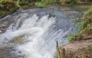 September 2025 Scene at Trout Falls at Fort McCoy's Pine View Recreation Area