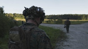 U.S. Marines with Advanced Infantry Training Battalion perform a kinetic first-person view drone range (B-Roll)