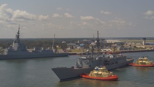 UNITAS 2025: Partner Nation Ships Departs Naval Station Mayport