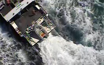 Coast Guard Air Station Houston Medevacs Injured Diver Offshore Galveston, Texas