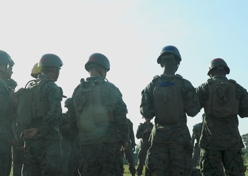 Marines fire 60 mm Mortar (B-Roll)