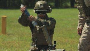 Marines Fire 60 mm Mortar
