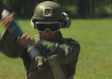 Marines Fire 60 mm Mortar (B-Roll)