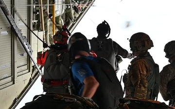 129RQW conduct long range overwater rescue