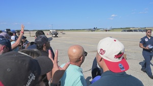 Thunderbirds sign autographs during the 2025 Joint Base Andrews Air Show