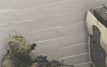 5th SFAB Soldiers conduct indoor live fire operations on JBLM