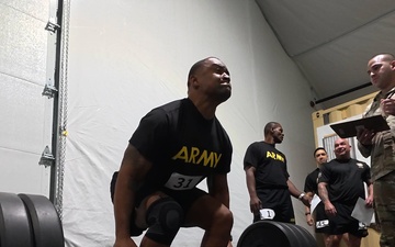USAR senior enlisted take the AFT during the USAR Sergeants Major Senior Enlisted Conference