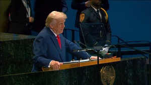 President Trump delivers remarks to the United Nations General Assembly