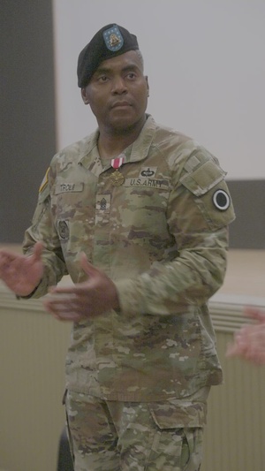 CSM Delon Trolli Relinquishes Responsibility of I Corps HHBn to CSM Richard Valino