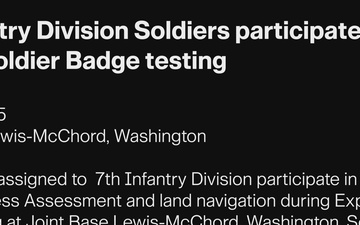 7th Infantry Division Soldiers participate in mass Expert Soldier Badge testing