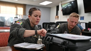 91st Air Refueling Squadron performs flyover for Tampa Bay Rays game: B-Roll