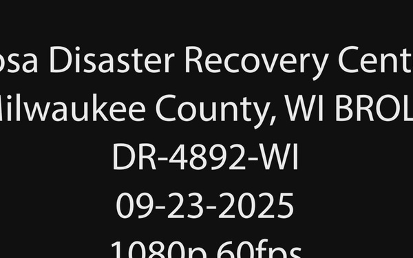 Wauwatosa Disaster Recovery Center - BROLL