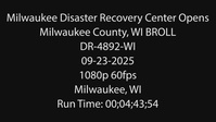 Milwaukee Disaster Recovery Center - BROLL