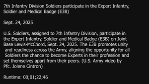 7th Infantry Division Soldiers participate in the Expert Infantry, Soldier and Medical Badge (E3B)