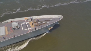 UNITAS 2025: Spanish Navy Frigate SPS Canarias (F-86) departing Naval Station Mayport