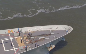 UNITAS 2025: Spanish Navy Frigate SPS Canarias (F-86) departing Naval Station Mayport