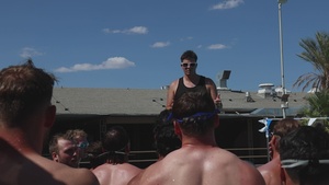 U.S. Olympic Rugby Team conducts swim PT at MCAGCC