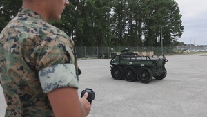 2nd MLG Welcomes the THeMIS and Hunter WOLF unmanned ground vehicles