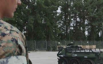 2nd MLG Welcomes the THeMIS and Hunter WOLF unmanned ground vehicles