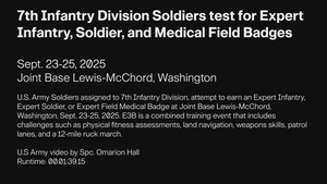 7th Infantry Division Soldiers test for Expert Infantryman, Soldier and Field Medical Badges