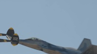 America's Air Show 2025 Practice Day: U.S. Air Force F-22 Raptor and P-38 Lightning demonstration