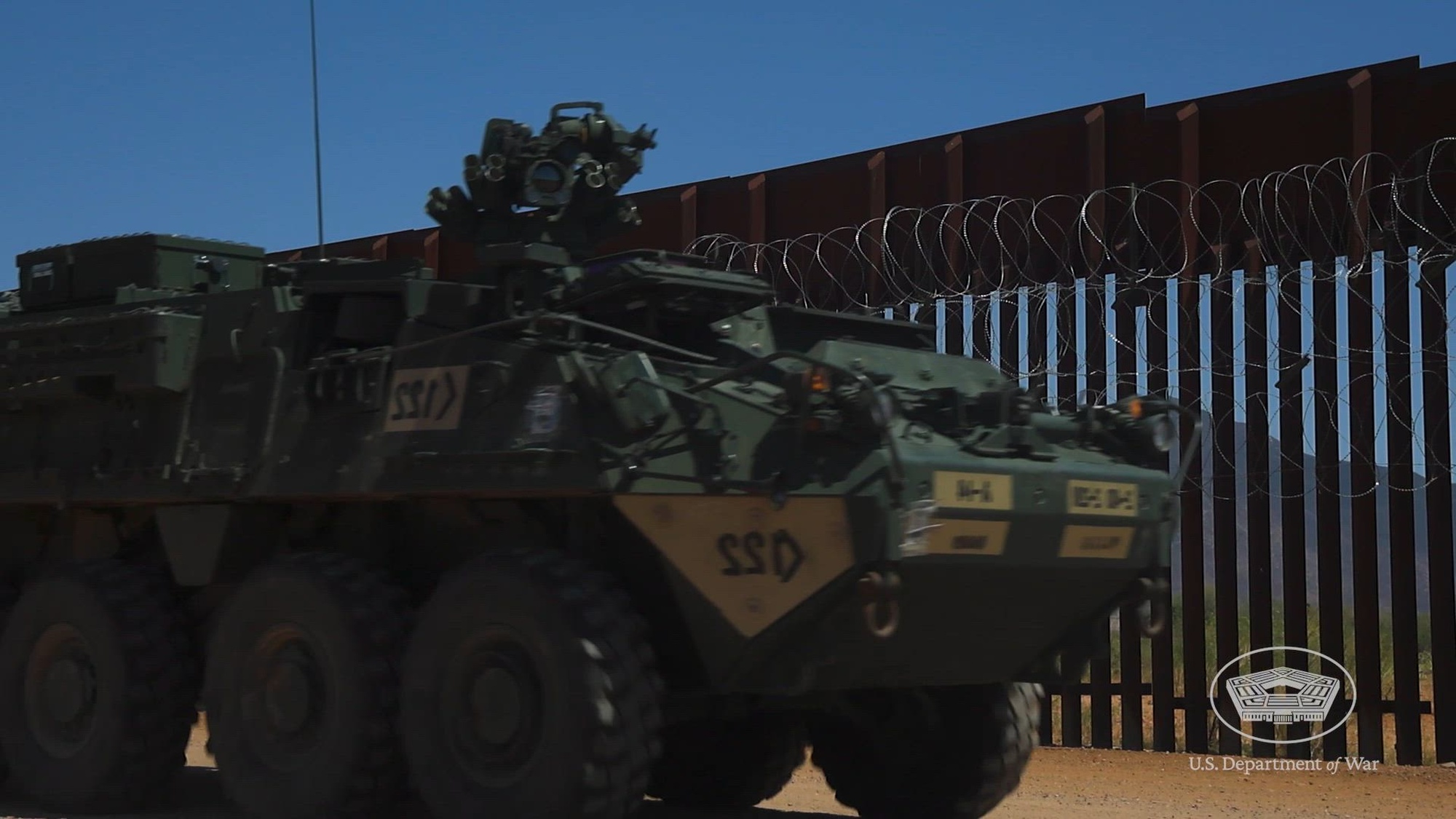 Key leaders assigned to Joint Task Force-Southern Border, speak on their efforts with U.S. Customs and Border Protection to secure the southern border of the U.S. The speakers cover topics such as mission objectives, unique military capabilities and coordinated efforts across the southern border. JTF-SB executes full-scale, agile, and all-domain operations in support of U.S. Customs and Border Protection to protect the territorial integrity of the United States and achieve 100% operational control of the southern border. (U.S. Army video production by Sgt. Elijah Ingram)
