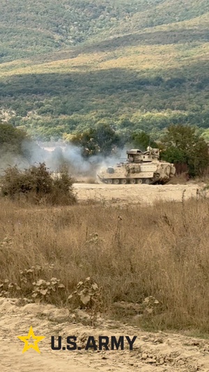 1st ABCT, 1st Infantry Division, M2A3 Bradley Gunnery at Novo Selo Training Area