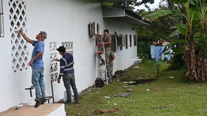 Local community, USAF building relationships, structures in Panama