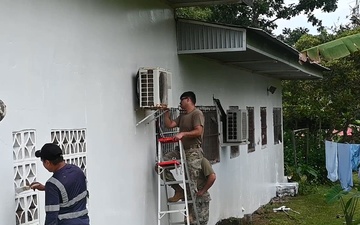 Local community, USAF building relationships, structures in Panama