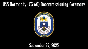 USS Normandy (CG 60) Decommissioning Ceremony