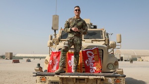 Sgt. Evan Anderson shouts-out the Kansas City Chiefs from Overseas