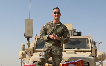 Sgt. Evan Anderson shouts-out the Kansas City Chiefs from Overseas