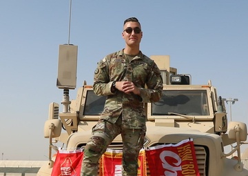 Sgt. Evan Anderson shouts-out the Kansas City Chiefs from Overseas