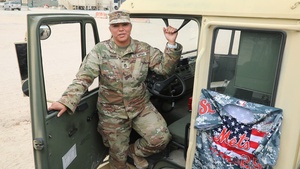 Master Sgt. Jessica Zollmann shouts-out the St. Lucie Mets