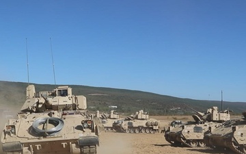 1st Infantry Division Conducts Bradley Gunnery in Bulgaria