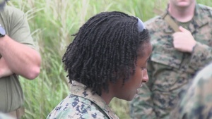 U.S. Marines conduct a mock patrol during ARTP 25.2