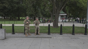 Soldiers provide presence patrol at National Mall