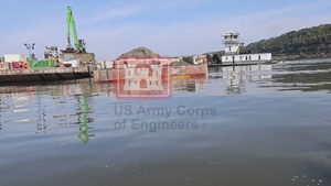 Corps of Engineers constructs protective island in Pool 2