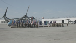 VMM-266 change of command ceremony (b-roll)