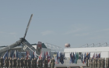 VMM-266 change of command ceremony (b-roll)